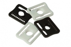 White and Black plastic clips